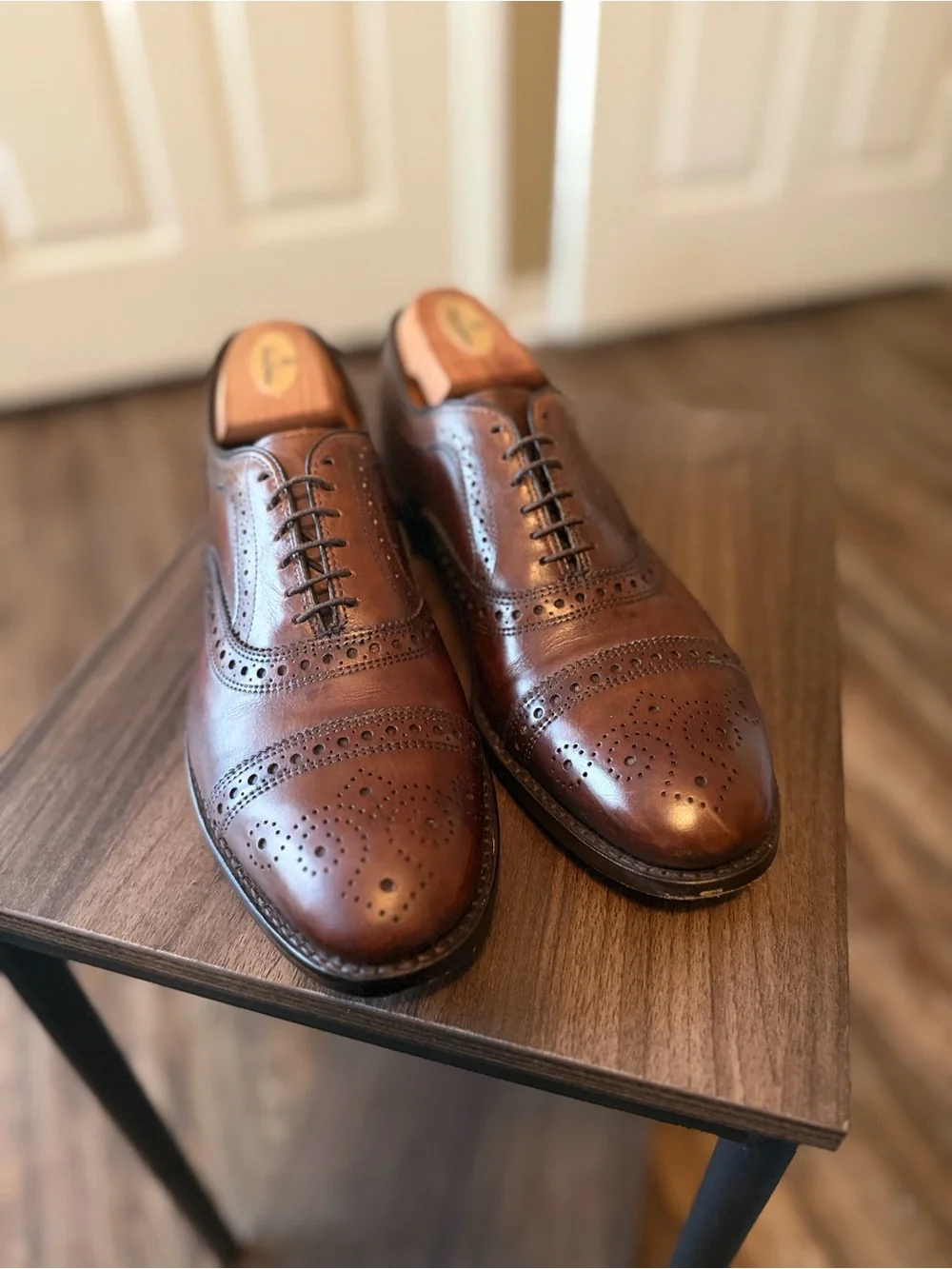Allen Edmonds “Strand” Brown Oxfords
